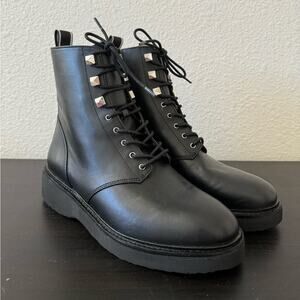 Michael Kors - Leather Military Style Boots size 9